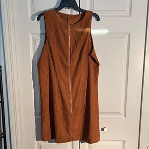 Sleeveless Brown Dress